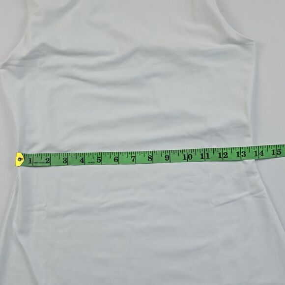 Susana Monaco NWT Boat Neck Ruffle Hem Dress in Sugar White Size‎ Medium - Picture 8 of 13